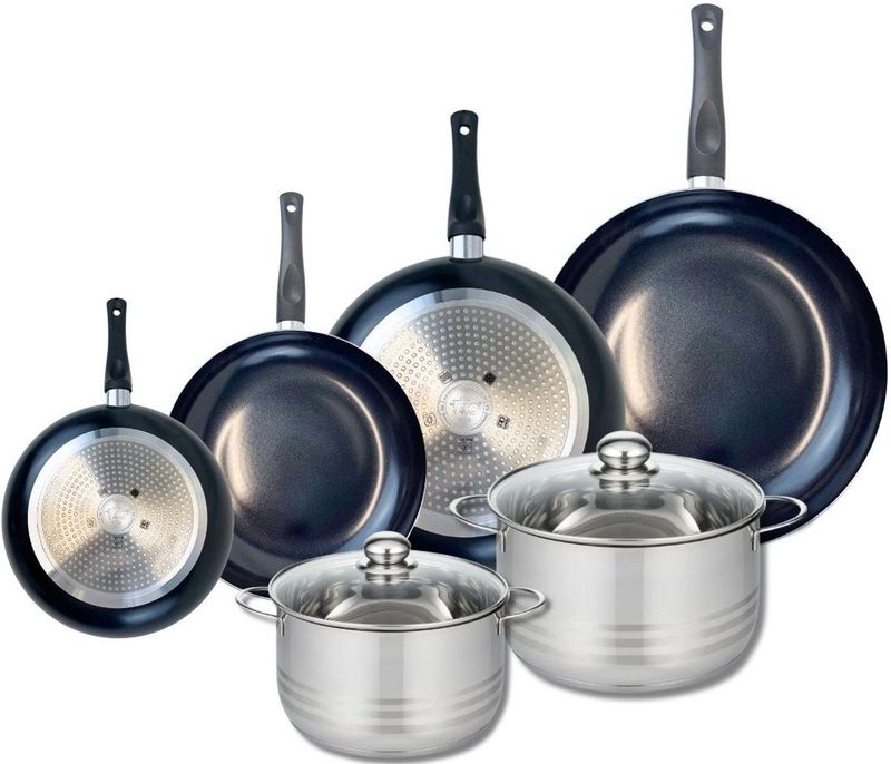 Elo - Prima Brilliant - Pannenset - 4 Kookpannen van 20, 24, 28 en 32 cm en 2 Ovenschaaltjes van 20 en 24 cm