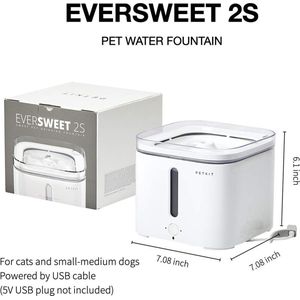 PETKIT Eversweet 2S Slimme Drinkfontein voor Kat – Met Gratis Filter – 2L – Geruisloos –  Wit
