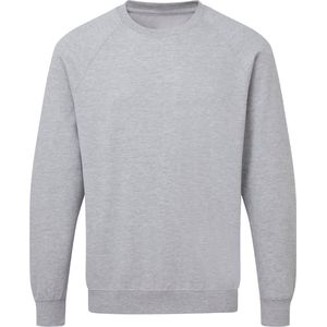 Licht Grijze heren sweater met raglan mouw merk SG maat XXL