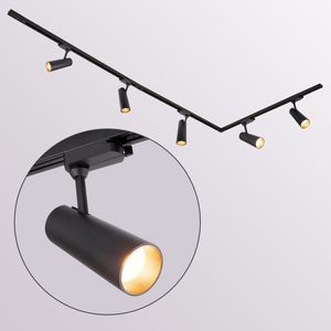 Modern 1-fase railsysteem van 1,5 meter met 3 Jazz spots - plafondlamp