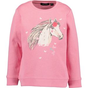 Blue Seven-Kids Girls knitted sweatshirt- Azalea orig-Pink