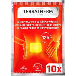 Warmtepleisters voor Rug, Nek en Schouders – 12 Uur Diepe, Aangename Warmte – Zelfklevend en Direct Actief – 10 Stuks
