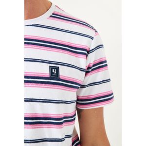 GARCIA Heren T-shirt Roze Korte mouw - Maat S