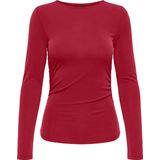 Onlfree - Top - Extra Lang - O-hals - Korte Mouwen - Kreuk Detail - Regular Fit