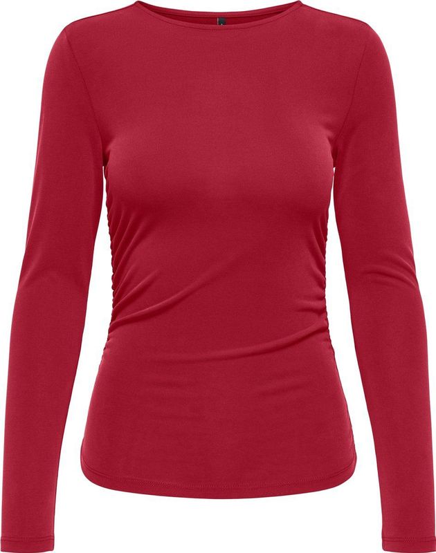 Onlfree - Top - Extra Lang - O-hals - Korte Mouwen - Kreuk Detail - Regular Fit