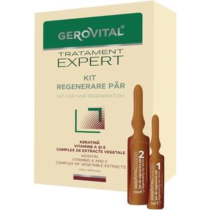 Gerovital - Haarregenererend Serum Kit - Anti haaruitval - met Keratine & Vitamine A en E - voorkomt Haaruitval - stimuleert Groei - 20 Ampullen x 10ml
