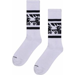 Happy Socks - Anime Stripe Sneaker - Witte Sok - Unisex