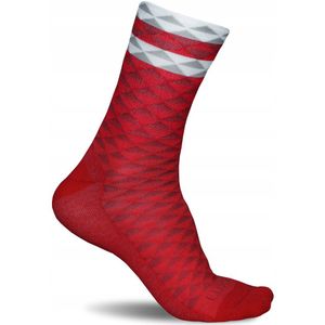 LUXA Asymmetric Red Fietssokken - Maat S