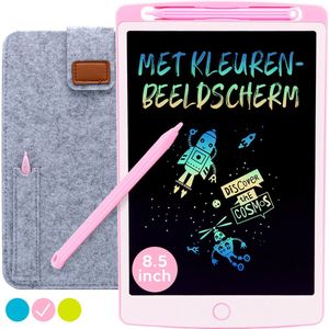 LCD Tekentablet ""Roze"" 10 inch Kleurenscherm - Educatief Speelgoed - Cadeautjes - Teken Tablet - Kadootjes - Cadeau - Grafische Tablet - Writing Tablet - Speelgoed 4 Jaar - STEM Speelgoed - Leren Tekenen - Cadeau Meisje 3 Jaar - 5 Jaar - 6 Jaar