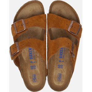 Birkenstock - Arizona - Gezondheidsslippers - Suède - Zwart