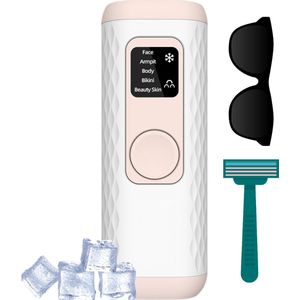 Laser Ontharingsapparaat - 5 niveaus - Koel element inbegrepen - Geschikt voor elk lichaamsdeel - Resultaat na 5 weken