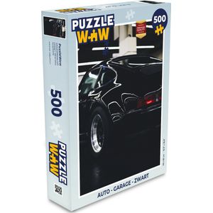 Puzzel Auto - Garage - Zwart - Legpuzzel - Puzzel 500 stukjes