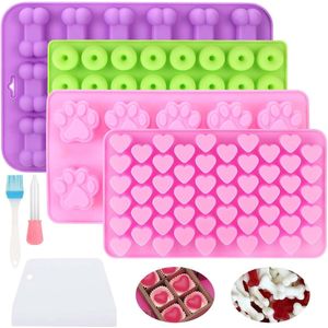Siliconen Bakmat Set van 4 voor Hondenkoekjes en DIY Traktaties