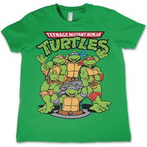 Teenage Mutant Ninja Turtles Kids - Group Jongens & meisjes T-shirt - groen - 104