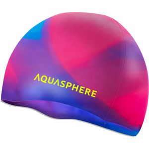 Aquasphere Silicone Cap - Badmuts - Volwassenen - Roze/Wit