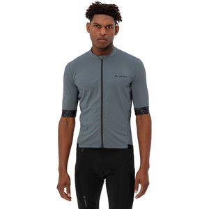 Vaude Bike Kuro Full Zip Ii Korte Mouw Wielertrui Grijs S Man