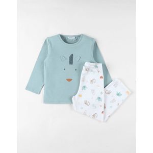 noukie's - Pyjama - lange mouw - diertjes - groen - 18 maand 86