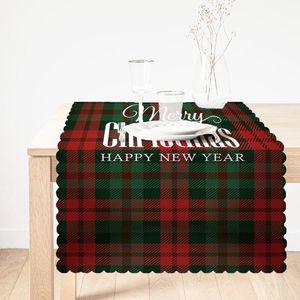 Velvet Kerst tafelloper - 65x240 cm - Velvet textiel - Kerst Decor - Runner - Tafelkleed