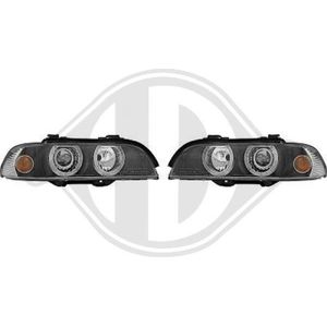 Diederichs - 1223380 - Koplampen Set - Zwart - Voor BMW - Met Regelmotor voor LWR