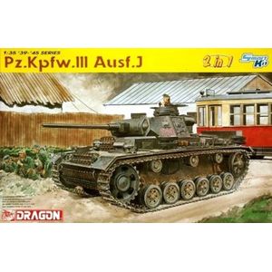 1:35 Dragon 6394 Pz.Kpfw. III Ausf. J Tank - 2 in 1 kit Plastic Modelbouwpakket
