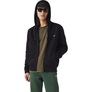 Lacoste heren hoodie sweatsvest - met rits - zwart - Maat: XL