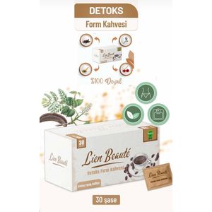 Lien Beaute Afslank- en gewichtsverlieshelper en dieetondersteuning Detox Form Koffie 30 stuks forx5