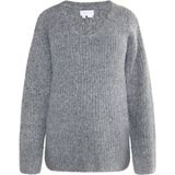 usha - Strick Pullover - Oversized - V-Ausschnitt - Rippstrikoptiek