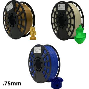 PLA+ 3KG Voordeelpakket 3D Printer Filament 1.75 mm - Goud, Glow in the Dark, Blauw - Hoge Kwaliteit en Duurzaam - Compatibel met Creality, Bambu Lab, Esun en Meer - Perfect voor Prototypes, Modellen en Accessoires - Professioneel en Thuisgebruik