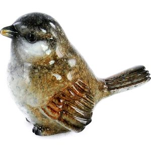 Poly-vogel zittende koolmees. Een erg leuke vogel om in je huis of tuinhuis / serre neer te zetten. Een echte aanrader voor de vogel- en natuurliefhebbers. Voor uzelf of Bestel Een Kado.