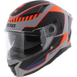 Axxis Panther SV integraal helm Gale C4 mat fluor oranje zwart grijs S