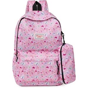 Rugzak Met Vlinders | Set met rugtas met etui | schooltas | Vlinder rugzak | Populaire schooltas | 20 liter | vlinderprint
