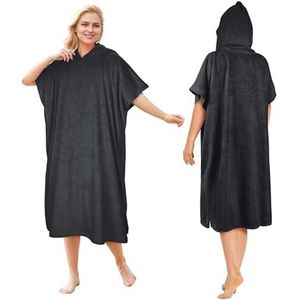 Oversized Surf Poncho voor Volwassenen - Waterabsorberende Handdoek met Capuchon voor Surfen en Zwemmen