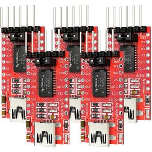 AZDelivery - FTDI Adapter - USB naar TTL Serial - 3.3V en 5V - Inclusief E-Book