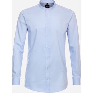 VENTI body fit overhemd - Oxford - blauw - Strijkvriendelijk - Boordmaat: 42