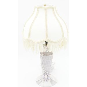 Tafellamp / Decoratielamp - Paars Met Wit