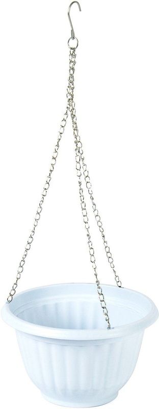 Plasticforte - Plantenpot - Wit - Hangend - Kunststof - D20 x H12 cm