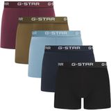 G-Star Heren Boxershorts Trunks MAIZE 5-Pack Mulitpack Blauw/Groen/Zwart/Rood - Maat S