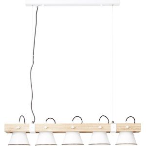 Brilliant PLOW - Hanglamp - Bruin;Wit