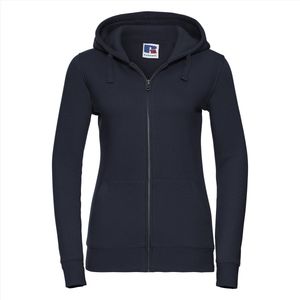 Russel - Authentic Hoodie met Rits Dames - Donkerblauw - M
