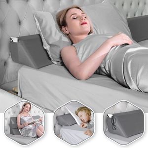 Afneembaar Bedwigkussen - Multifunctioneel Hoofdeinde Kussen voor Comfort en Ondersteuning (76 ""x 10 ""x 6"")