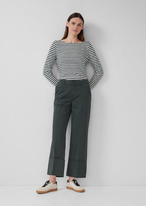 Broek - Luchtige Katoenen Culottes - Hoge Tailleband - Wijde Pijpen