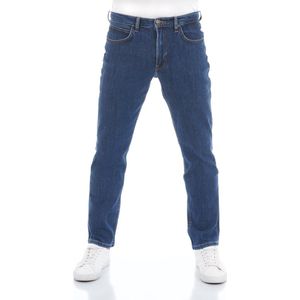 Lee Brooklyn Straight Dark Stonewash Heren Jeans - Spijkerbroek voor Mannen - Maat 33/30