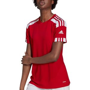 adidas GN5758 Sportshirt - Maat L  - Vrouwen - Rood/Wit