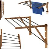 Ferrara - Wandgemonteerde Wasdroger - Hout - 53 cm - 7,24 m2 Droogoppervlak