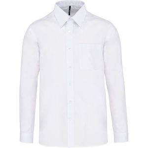 Herenoverhemd 'Jofrey' lange mouwen Kariban Wit maat XXL