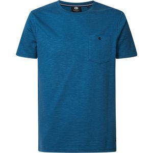 Petrol Industries - Heren Pocket T-Shirt - Blauw - Maat XXL
