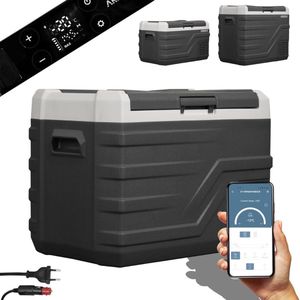 DD Compressor Koelbox - Draagbare Hybride - Mini Koelkast met Eco-Modus - 38x62x45cm - Antraciet