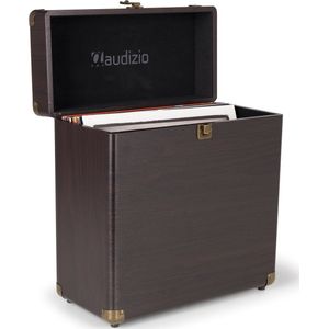 Audizio RC32 Vinyl Platenkoffer voor max 30/35 platen - Donkerbruin