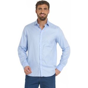 Chique katoenen overhemd met semi-Italiaanse kraag