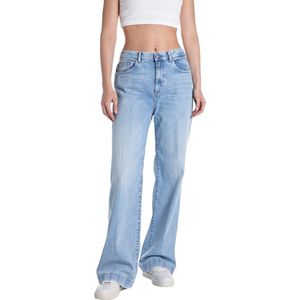 Replay Dames Jeans Broeken MELJA comfort/relaxed Fit Blauw 30W / 34L Volwassenen
